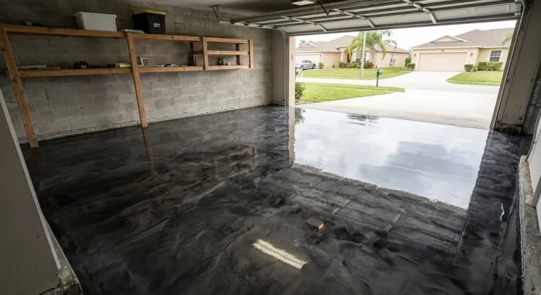 epoxy flooring metallic finish port st. lucie
